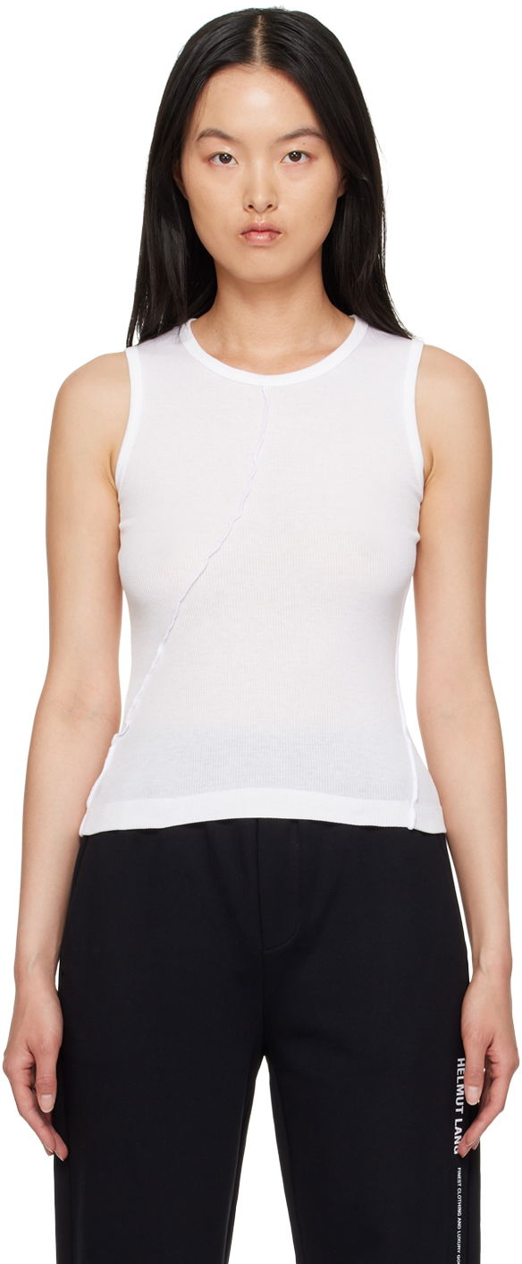 Безрукавка Helmut Lang Helmut Lang Twisted Tank Top білий | N05HW509