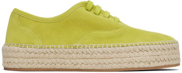 Сережки JW Anderson JW Anderson Suede Lace-Front Platform Espadrilles Зелений | SE0032-LA0240, 0