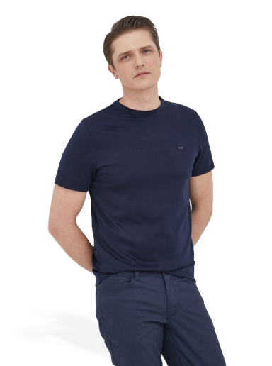 Футболка Michael Kors Cotton Tee темно-синій | CB95FJ2C93