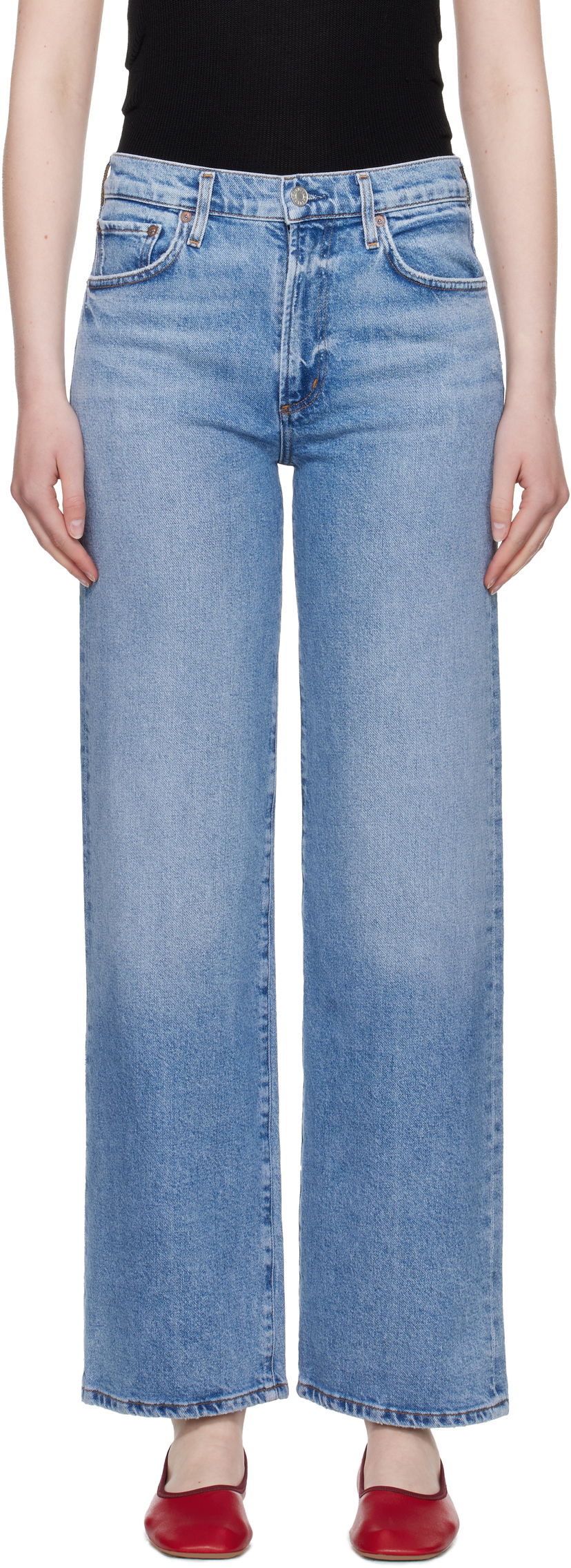 Джинси AGOLDE AGOLDE Harper Straight Jeans Синій | A9153-1854