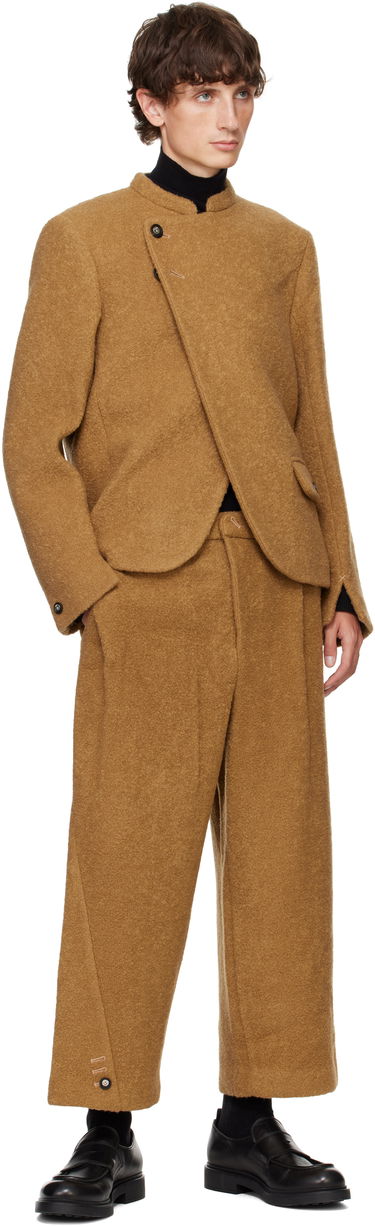 Штани ADER ERROR Brown Wool Wide Leg Trousers Коричневий | BN01FWSA0207CM, 3