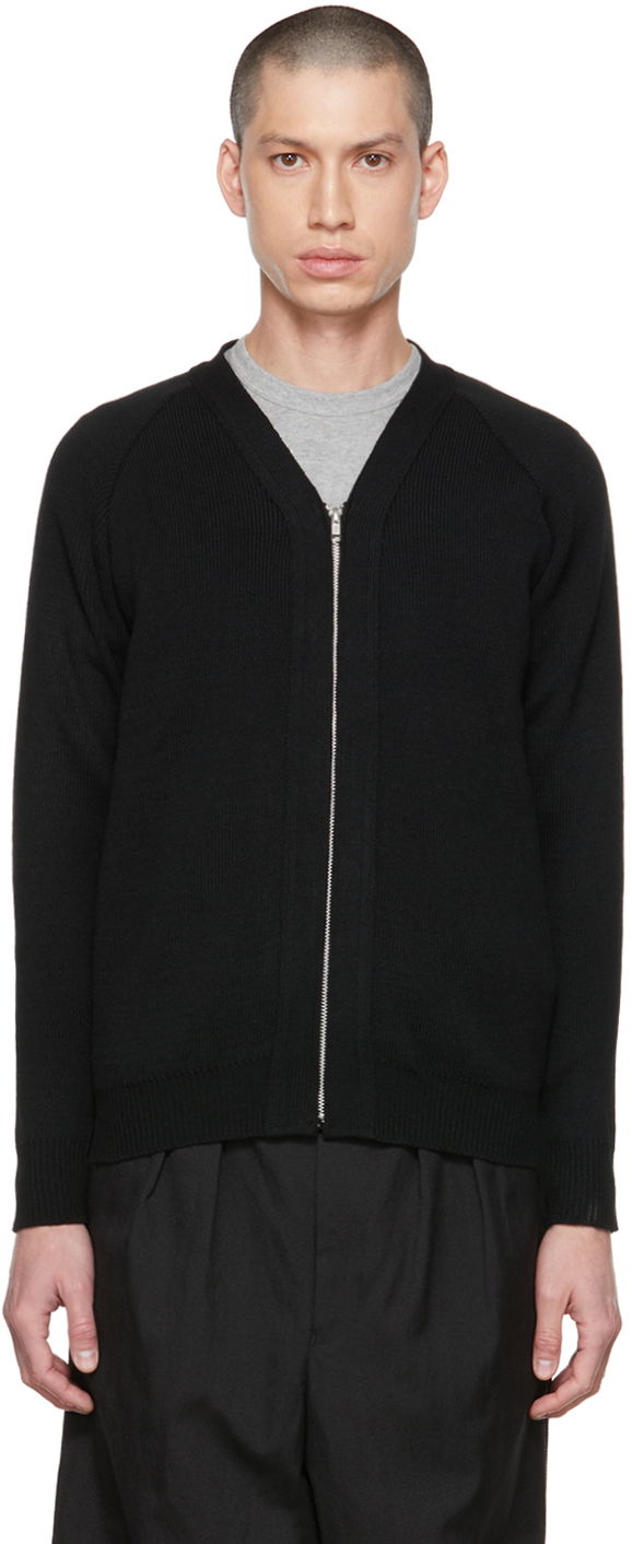 Cветр Comme des Garçons Homme Deux Lochaven of Scotland Zip Cardigan чорний | DH-N504-051