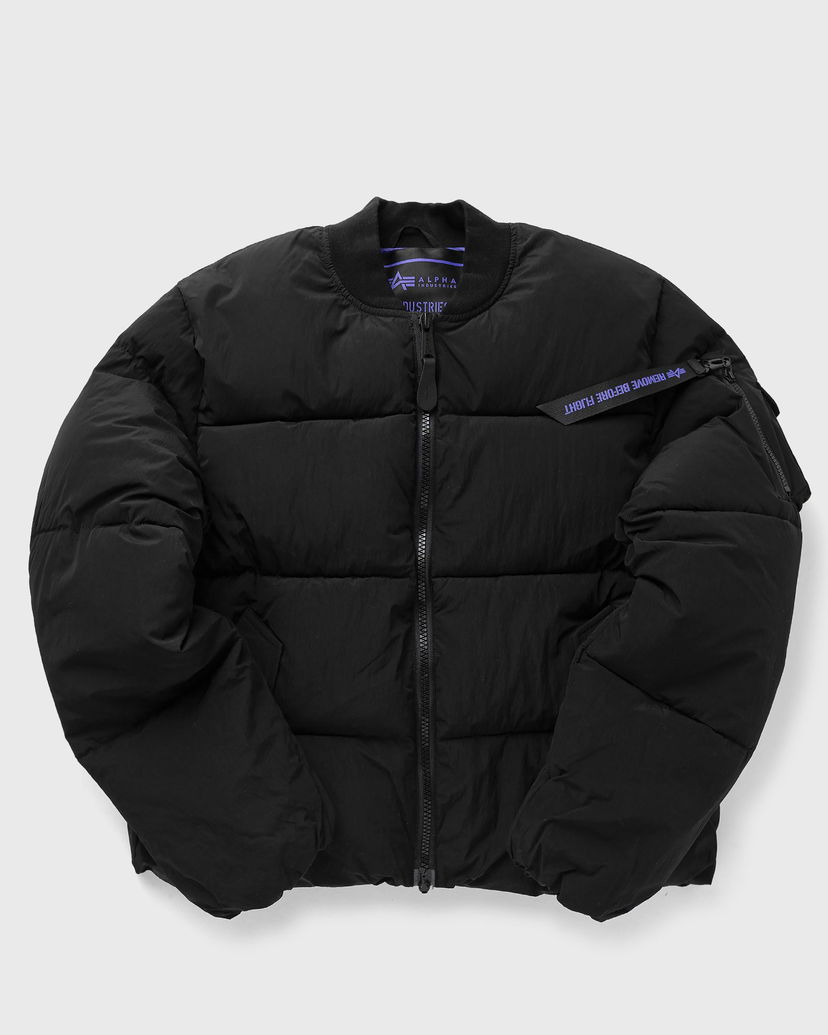 Куртка бомбер Alpha Industries MA-1 Puffer Jacket чорний | 148137UV-03