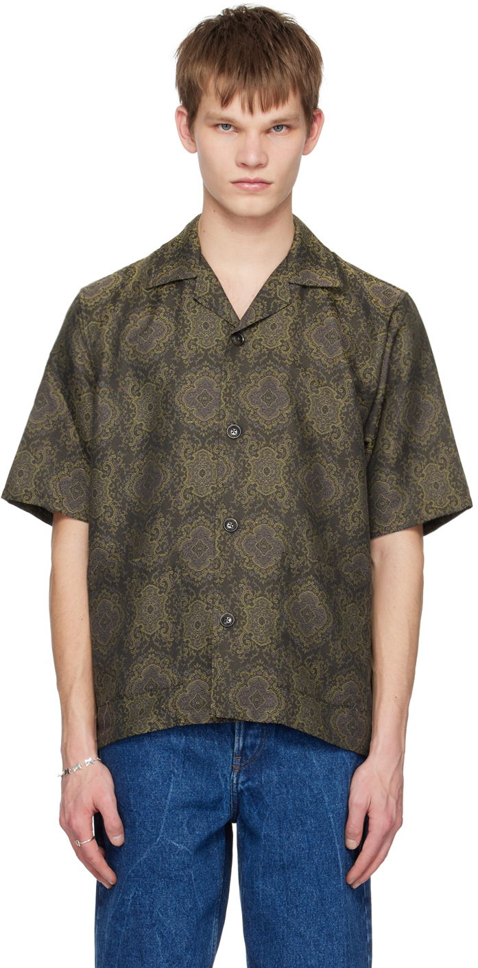 Сорочка Needles NEEDLES Cabana Short Sleeve Shirt Зелений | MR096