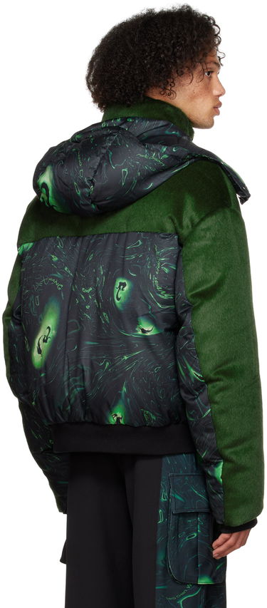Пуховик Feng Chen Wang Feng Chen Wang Lacquerware Down Jacket Зелений | FUF14JK06, 2