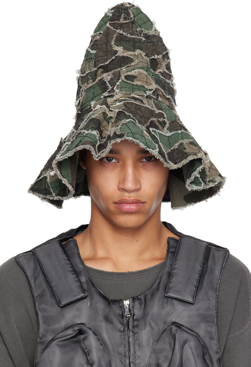 Капелюх Who Decides War Who Decides War Highest Point Denim Bucket Hat Зелений | 1341540030SS25
