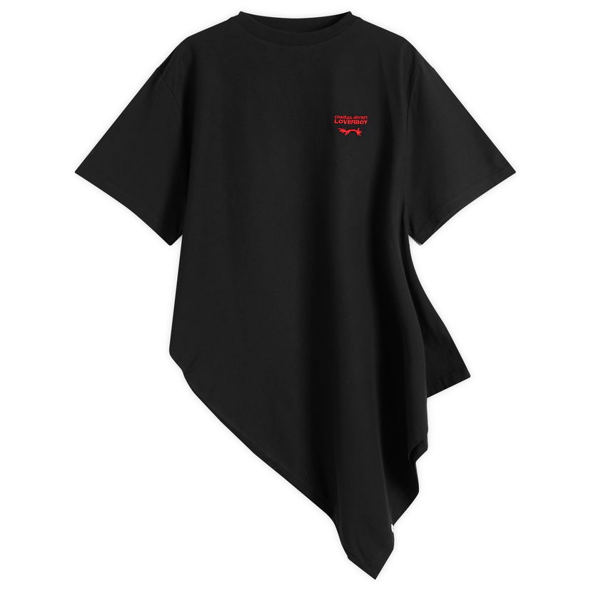 Футболка Charles Jeffrey Loverboy Charles Jeffrey Loverboy Topsy Turvy Asymmetric T-Shirt, Size Large чорний | 054101301
