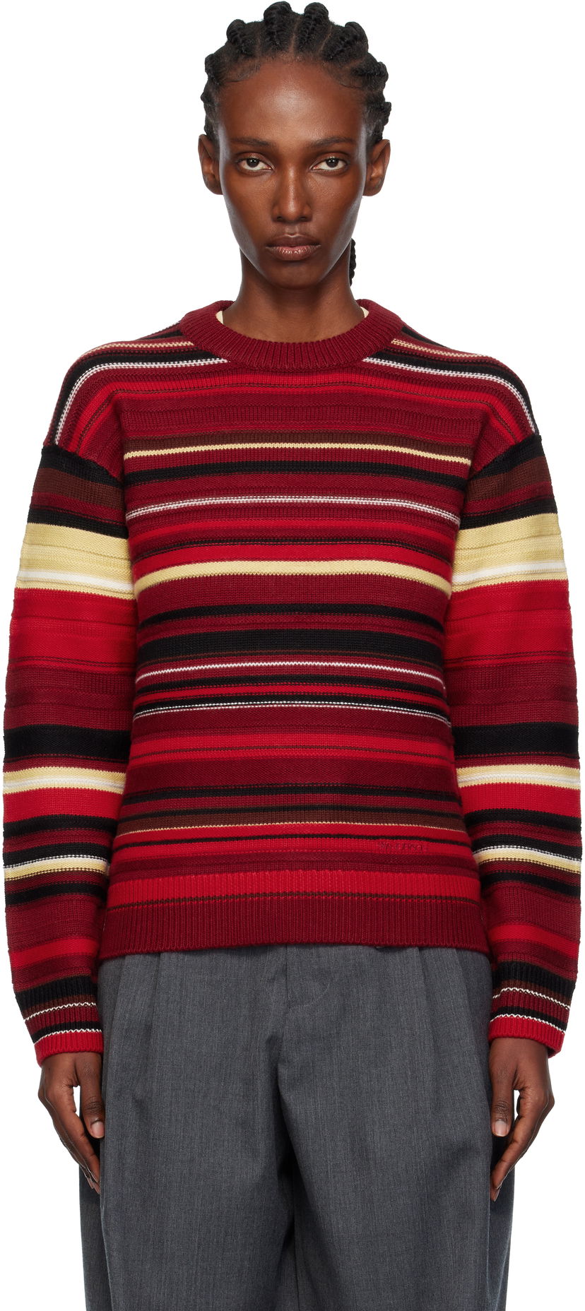 Cветр JW Anderson JW Anderson Multi Stripe Sweater Різнокольоровий | KW1501-YN0008