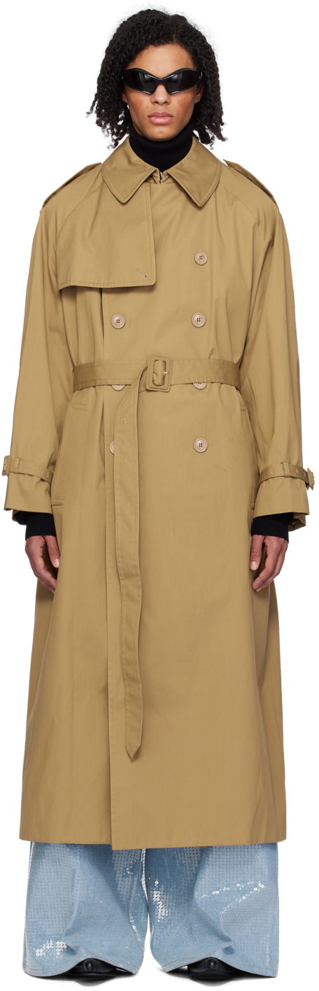 Пальто VETEMENTS Oversized Trench Coat бежевий | UE64CO800C