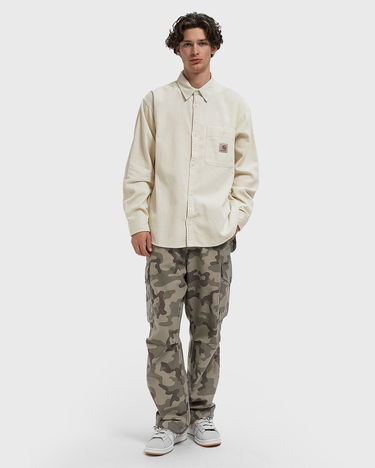 Сорочка Carhartt WIP Long Sleeve Flint Corduroy Button-Up Shirt with Chest Pocket бежевий | I035837-1NG.XX, 2