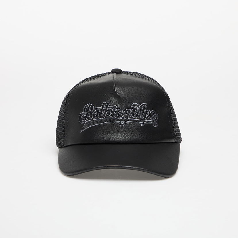 Кепка BAPE A BATHING APE Baseball Logo Mesh Cap чорний | 001CPL301002MBLK