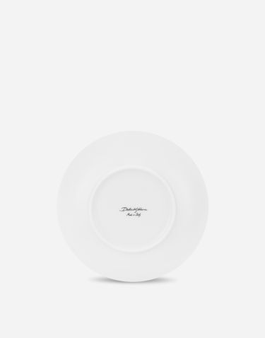 Домашній декор Dolce & Gabbana Set of 2 Porcelain Soup Plates With Green Floral Print Зелений | TC0S05TCALIUV028, 3