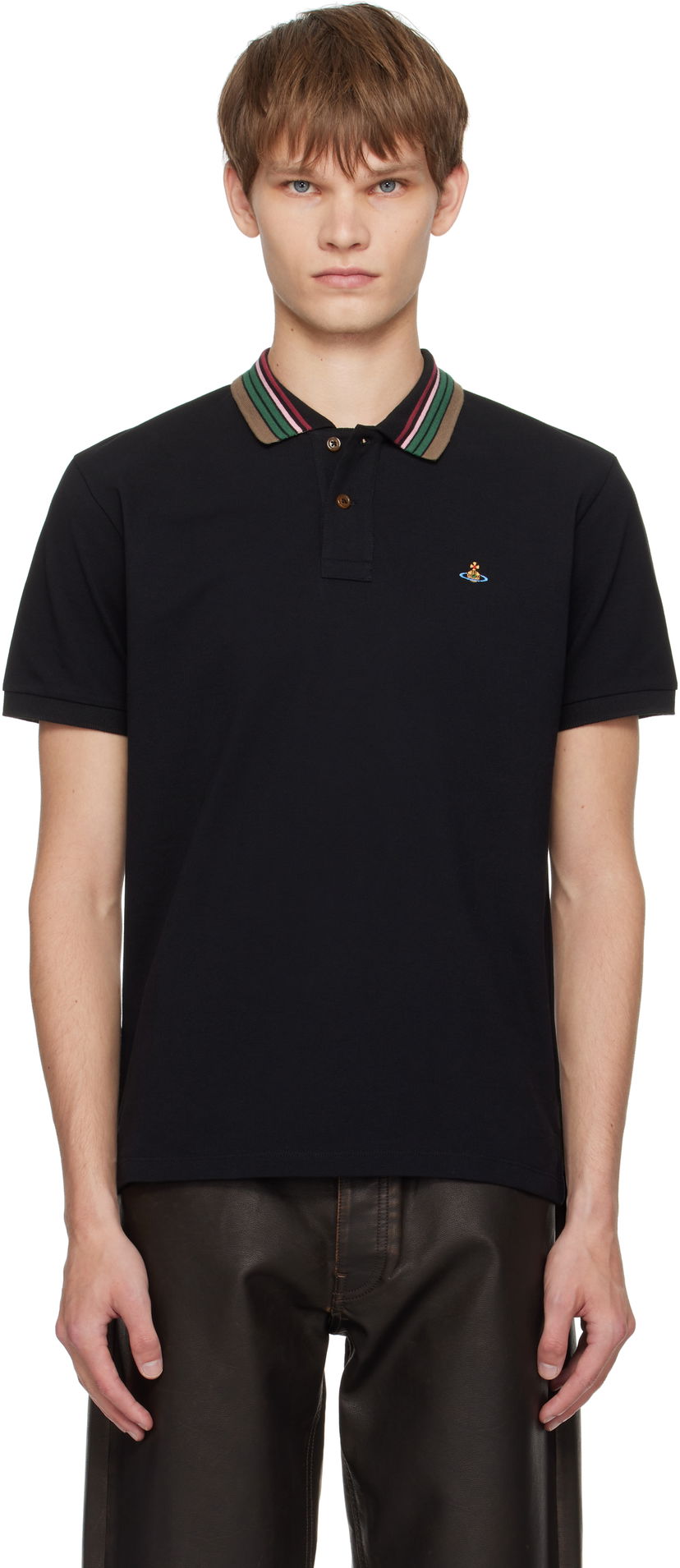 Сорочка поло Vivienne Westwood Vivienne Westwood Classic Polo чорний | 2H01000P-J0009-