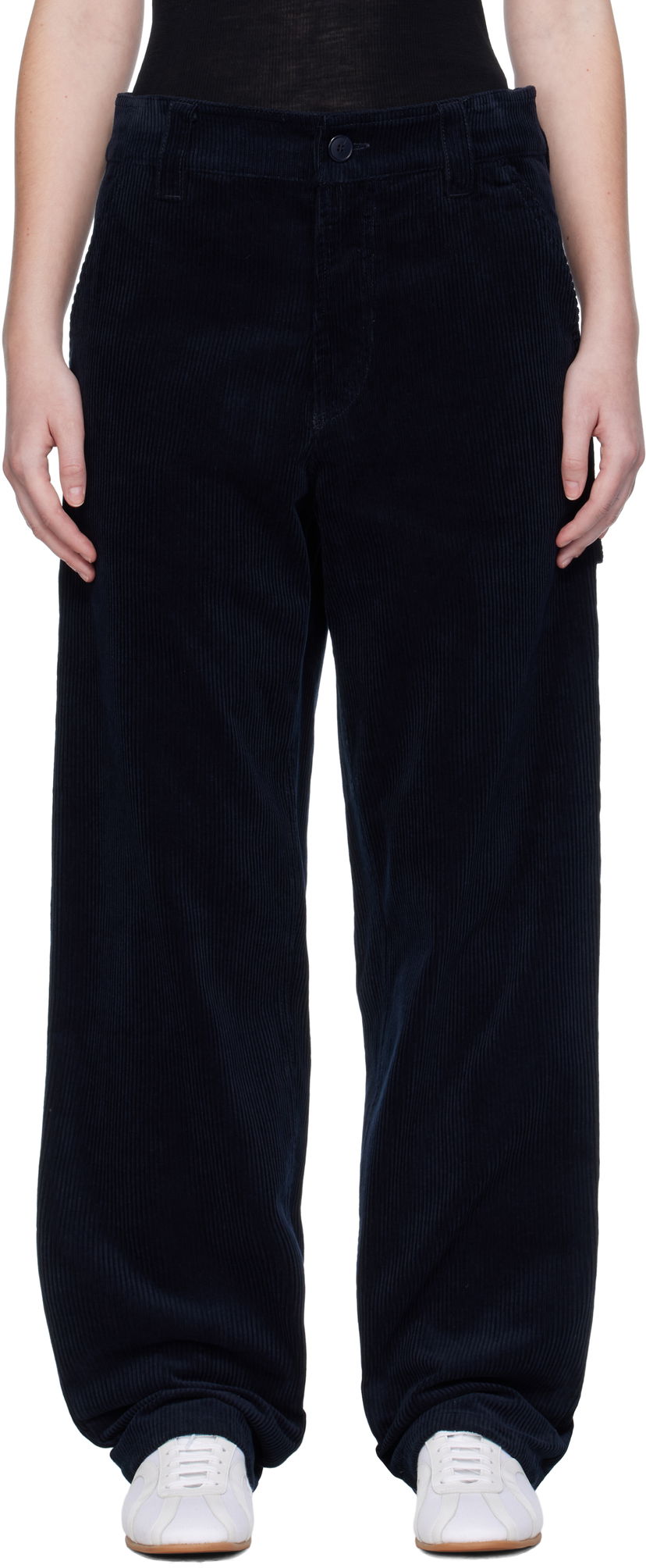 Штани A.P.C. A.P.C. Fergus Corduroy Pants темно-синій | COHBB-M08500