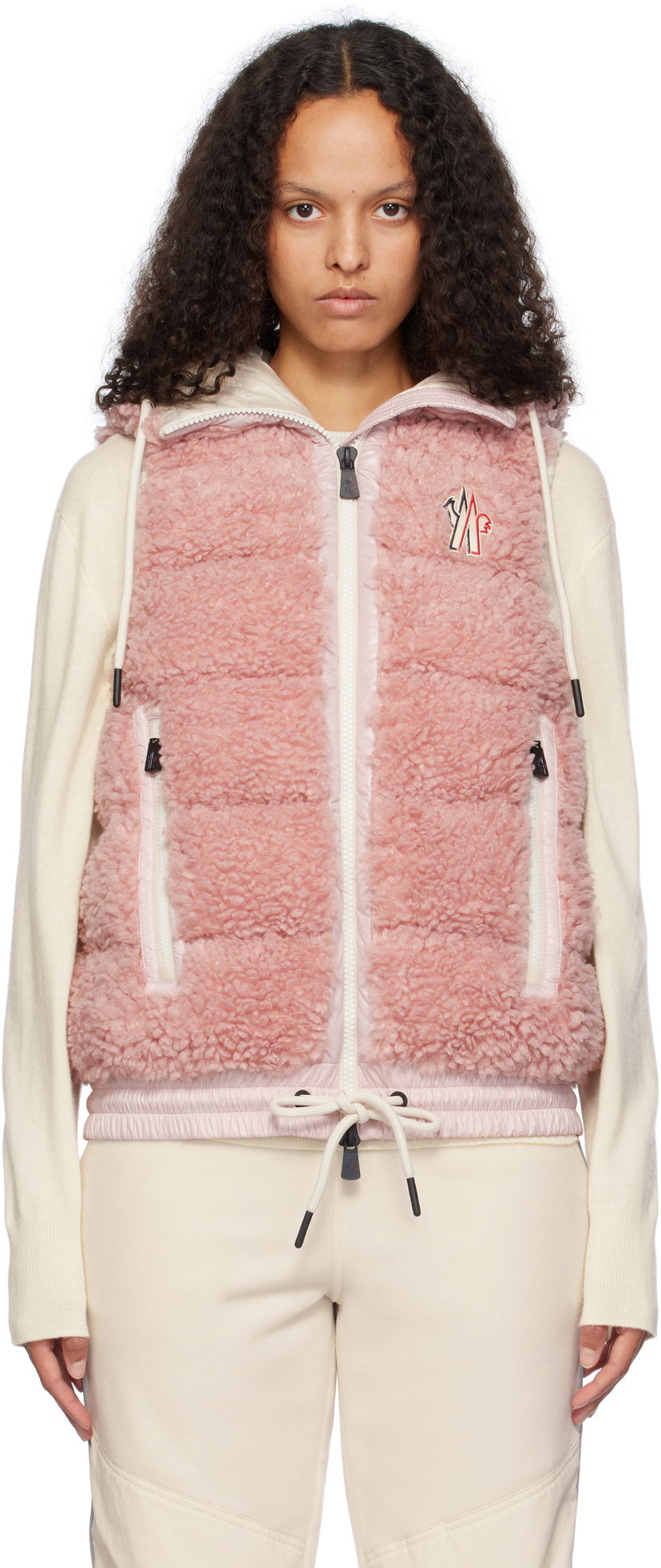 Жилет Moncler Padded Zip-Up Down Vest Рожевий | J20988G00022899A9
