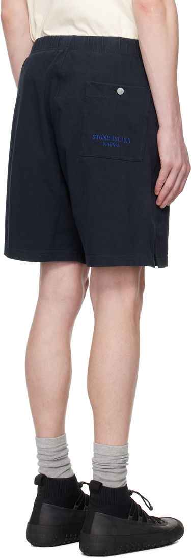 Шорти Stone Island Stone Island Felpa Bermuda Shorts темно-синій | K1S15 6200006 S00X5, 2