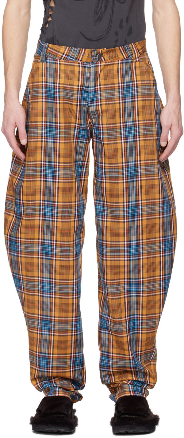 Штани Collina Strada Collina Strada GRR Plaid Trousers Помаранчевий | XX6428