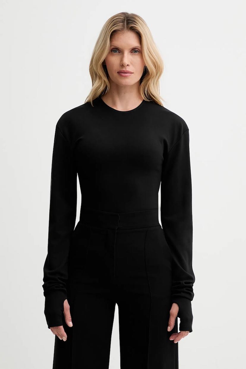 Боді Maison Margiela Long-Sleeve Body with Thumbholes чорний | S62NA0083.M20151.900