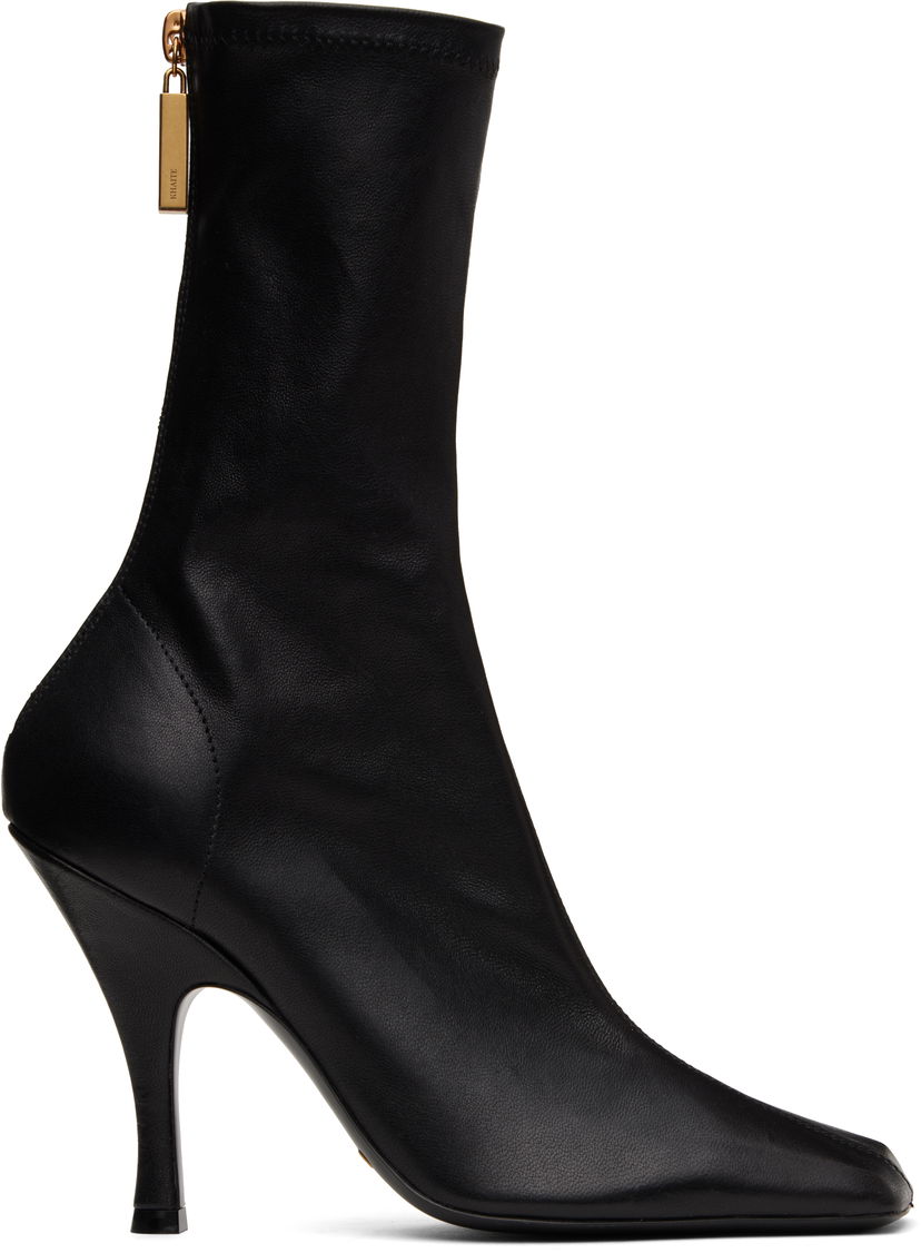 Кросівки та взуття Khaite KHAITE Eva Mid Calf Boots чорний | F1097-836