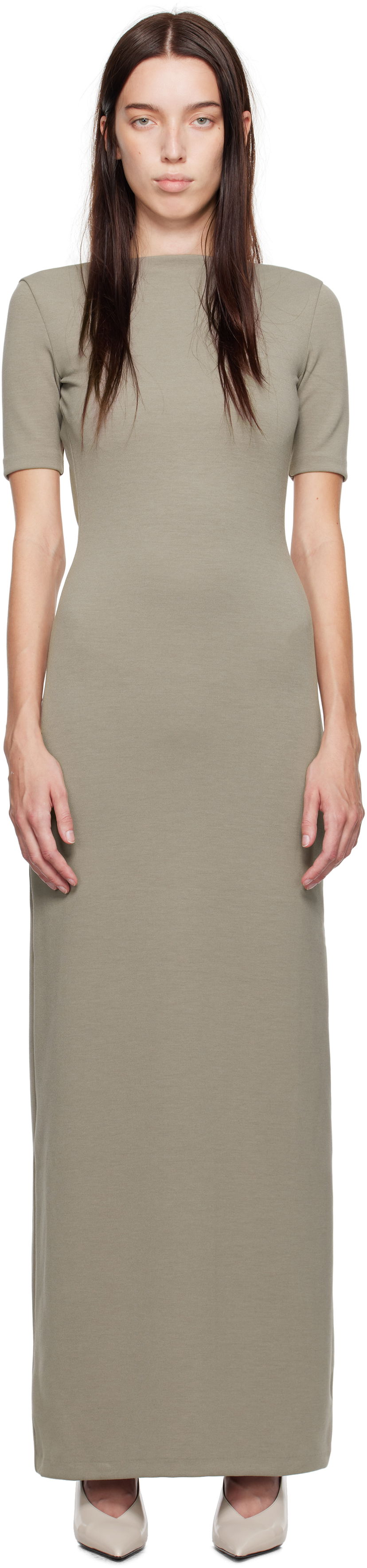 плаття CALVIN KLEIN Maxi Dress бежевий | 81WL261-QDH