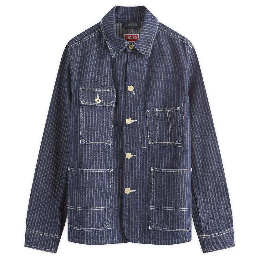 Куртка KENZO Ticking Stripe Relaxed Chore чорний | FE65DV1126F1-DM
