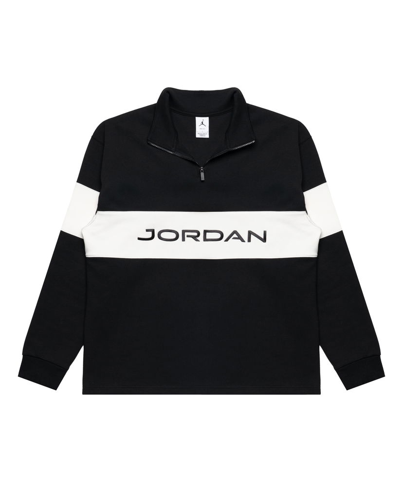 Світшоти Jordan Golf Half Zip Dry-FIT Striped Pullover чорний | HF9919-010