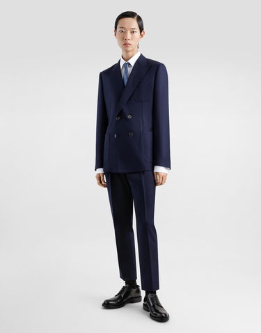 Штани Dolce & Gabbana Dolce & Gabbana Wool Dress Pants With Double Darts темно-синій | GV4EETFM2GUB0665, 1