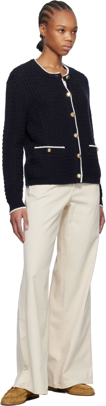 Cветр rag & bone Rag & Bone Daria Knit Cardigan темно-синій | WAS24P045SD45, 3