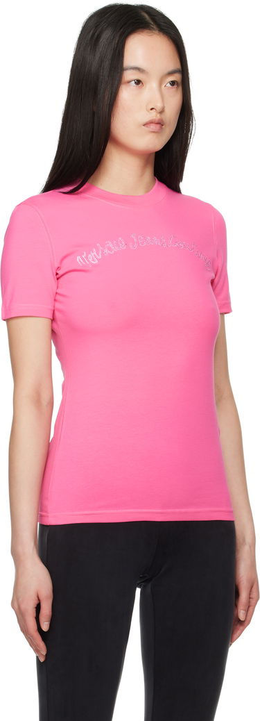 Футболка Versace Versace Jeans Couture Logo T-Shirt чорний | E78HAHC08_ECJ02C, 4