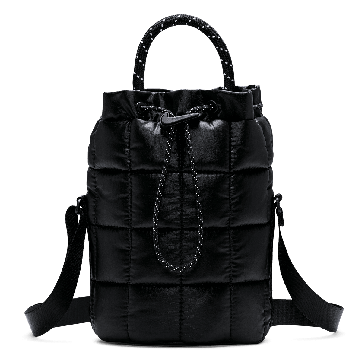 сумка-тоут Nike NSW Quilted Drawstring Tiny Tote чорний | HQ6709-010, 0