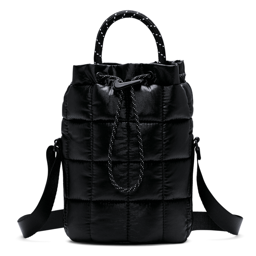 сумка-тоут Nike NSW Quilted Drawstring Tiny Tote чорний | HQ6709-010