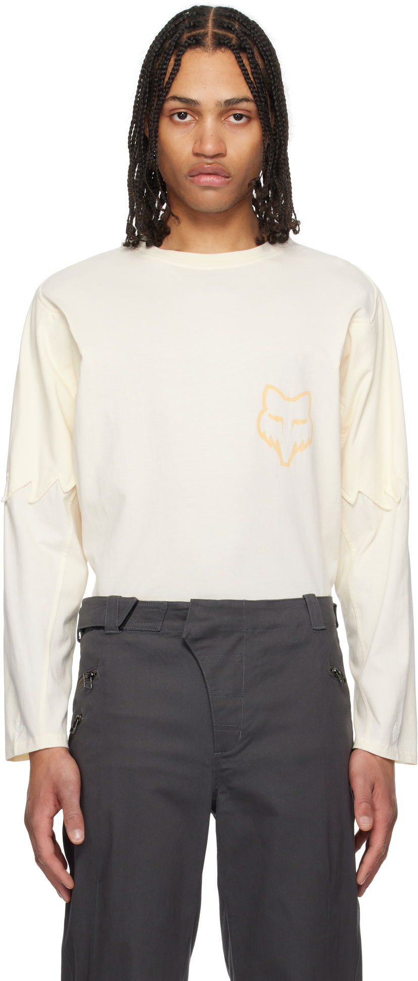 Футболка KIKO KOSTADINOV Kiko Kostadinov Fox Racing Edition Long Sleeve T-Shirt бежевий | 36885-244