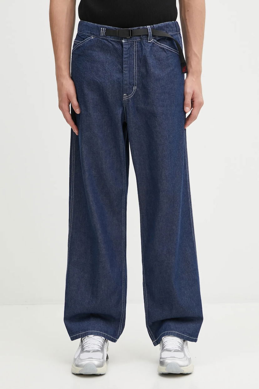 Джинси GRAMICCI Sutter Wide-Leg Denim Jeans with Integrated Belt Синій | G5FM.P070