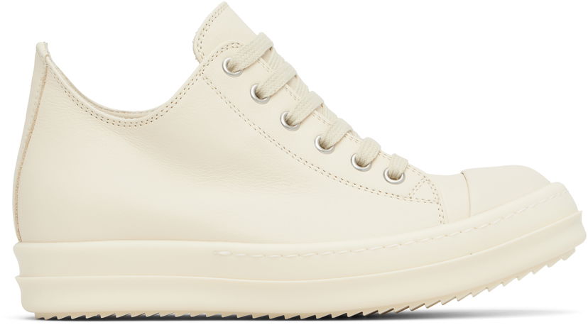 Кросівки та взуття Rick Owens Rick Owens Hollywood Low Sneaks білий | RO01E7891 LCO