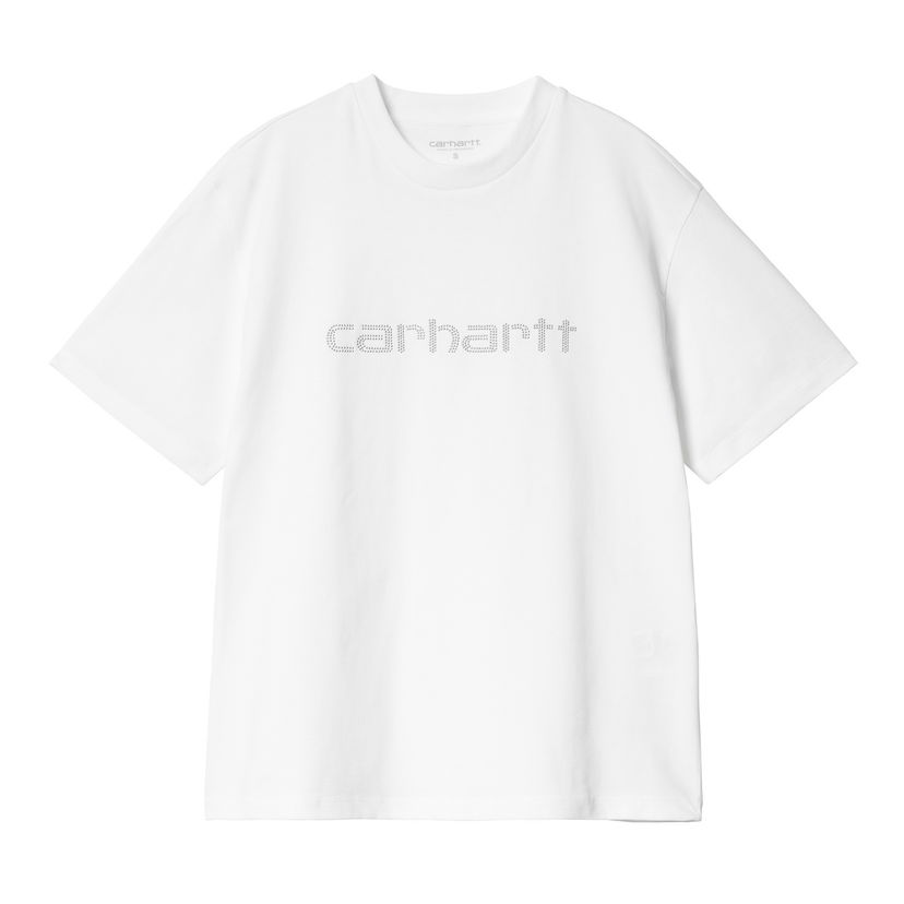 Футболка Carhartt WIP Short Sleeve Rivet Script T-Shirt білий | I034406_7