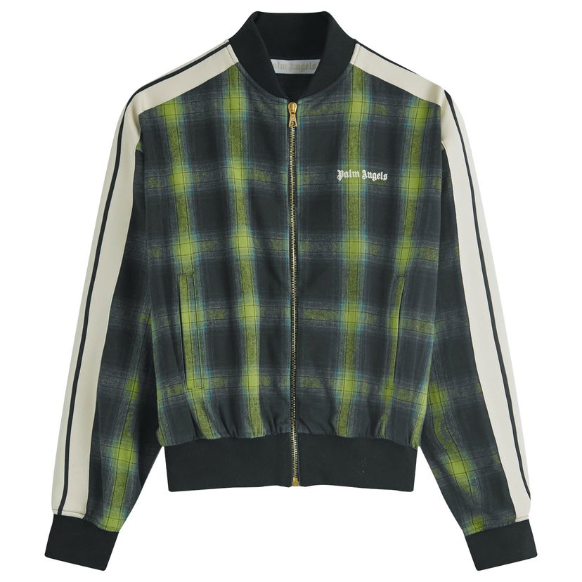 Куртка бомбер Palm Angels Classic Logo Check Bomber Jacket Зелений | PWBD058F24FAB0015503