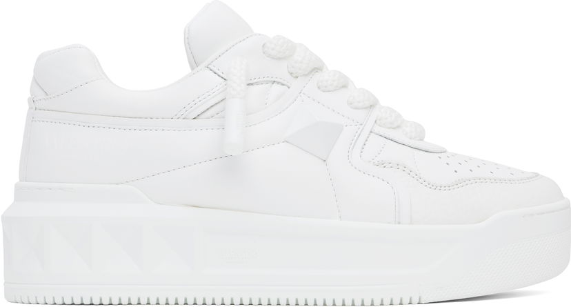 Кросівки та взуття Valentino Valentino Garavani One Stud XL Nappa Leather Low-Top білий | 6Y2S0G37XTM