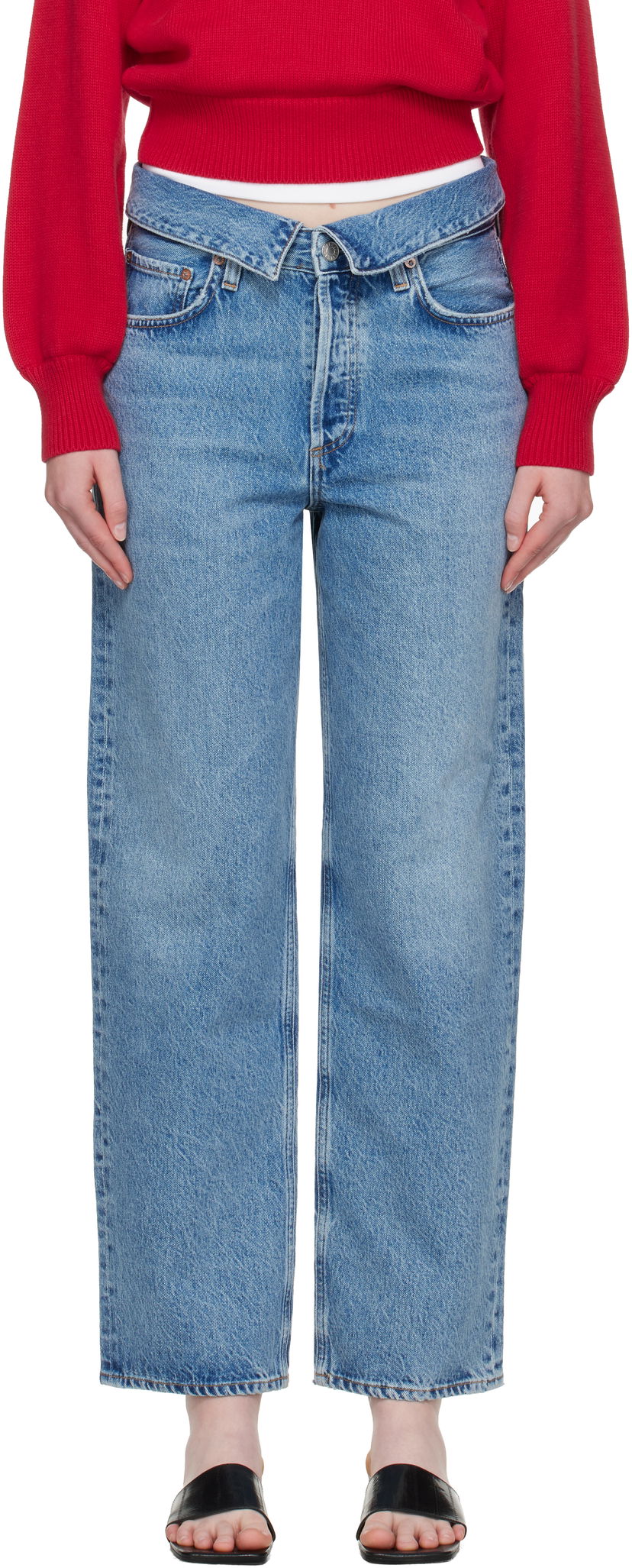 Джинси AGOLDE AGOLDE Echo Taper Jeans Синій | A249-1765