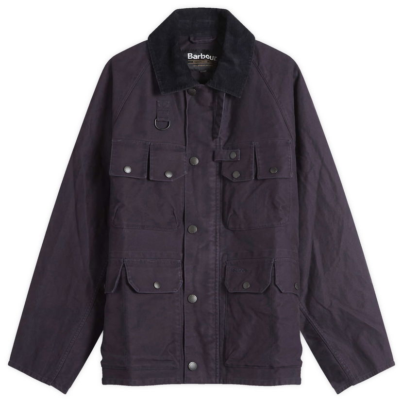 Куртка Barbour Men's Heritage+ Modified Dryfly Casual Jacket, Size Large Фіолетовий | MCA1036NY71
