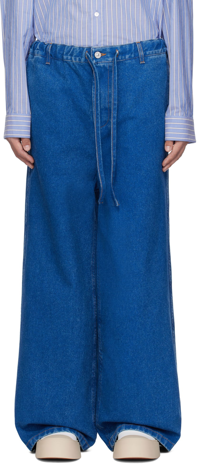 Джинси Marni Marni Drawstring Jeans Синій | PUJU0104A0 USCU83