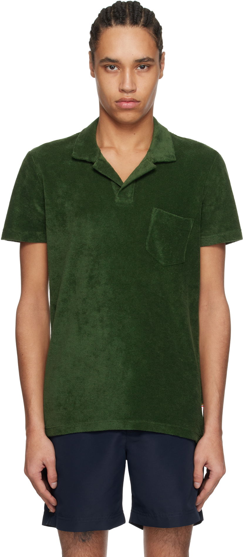 Сорочка поло Orlebar Brown Orlebar Brown Terry Towelling Polo Зелений | 280307