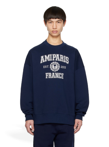 Світшоти AMI Sweatshirt темно-синій | USW008.747