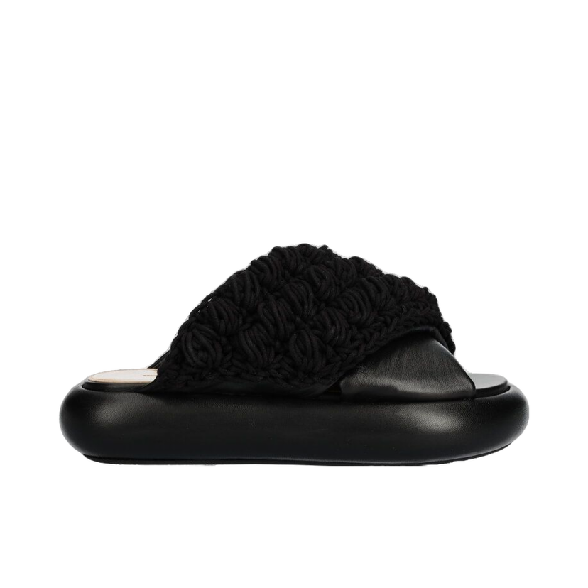 Кросівки та взуття JW Anderson Crochet Twister Platform чорний | ANW42027A.999