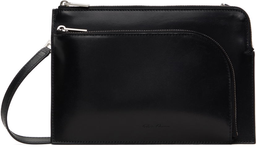 Сумка Rick Owens Rick Owens Hollywood Club Leather Pouch чорний | RA01E0620 LGEL