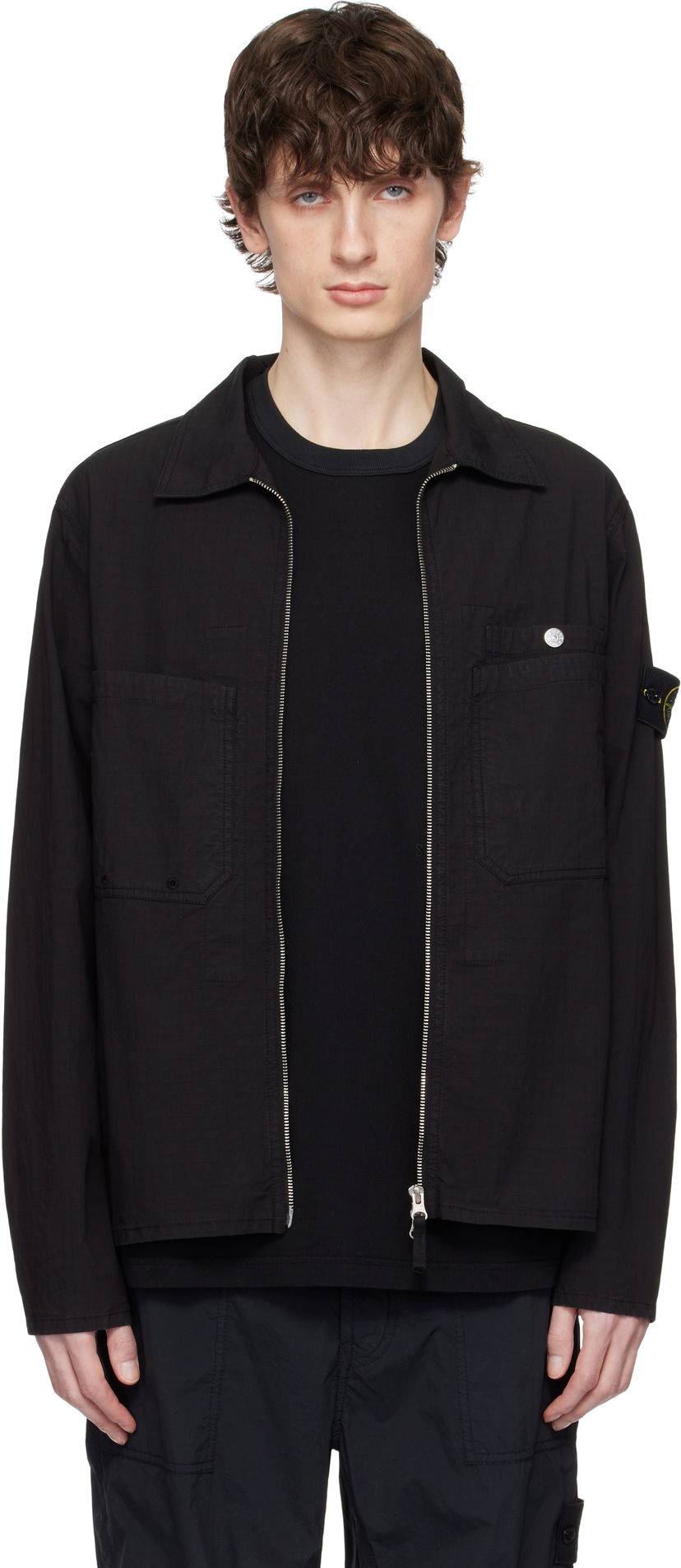 Куртка Stone Island Stone Island Mil-Spec Stretch Ripstop-TC Jacket чорний | K1S15 1200012 S0063