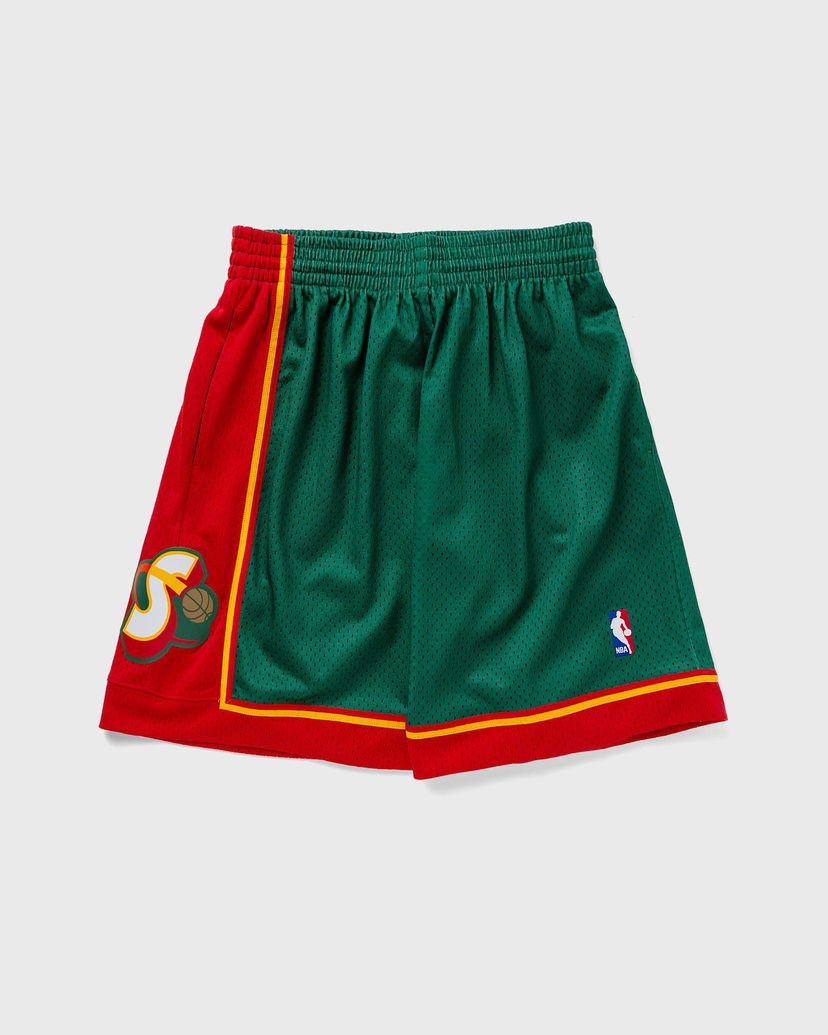 Шорти Mitchell & Ness NBA Swingman Shorts Seattle SuperSonics Road 1995-96 Зелений | SMSHGS18253-SSUDKGN95