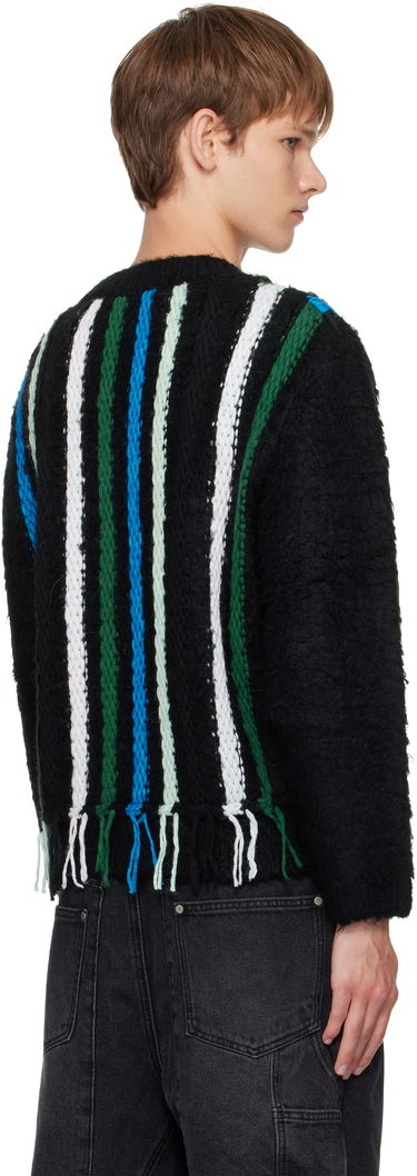 Cветр Andersson Bell Andersson Bell Reverse Stripe Fringe Sweater чорний | atb1350u, 2