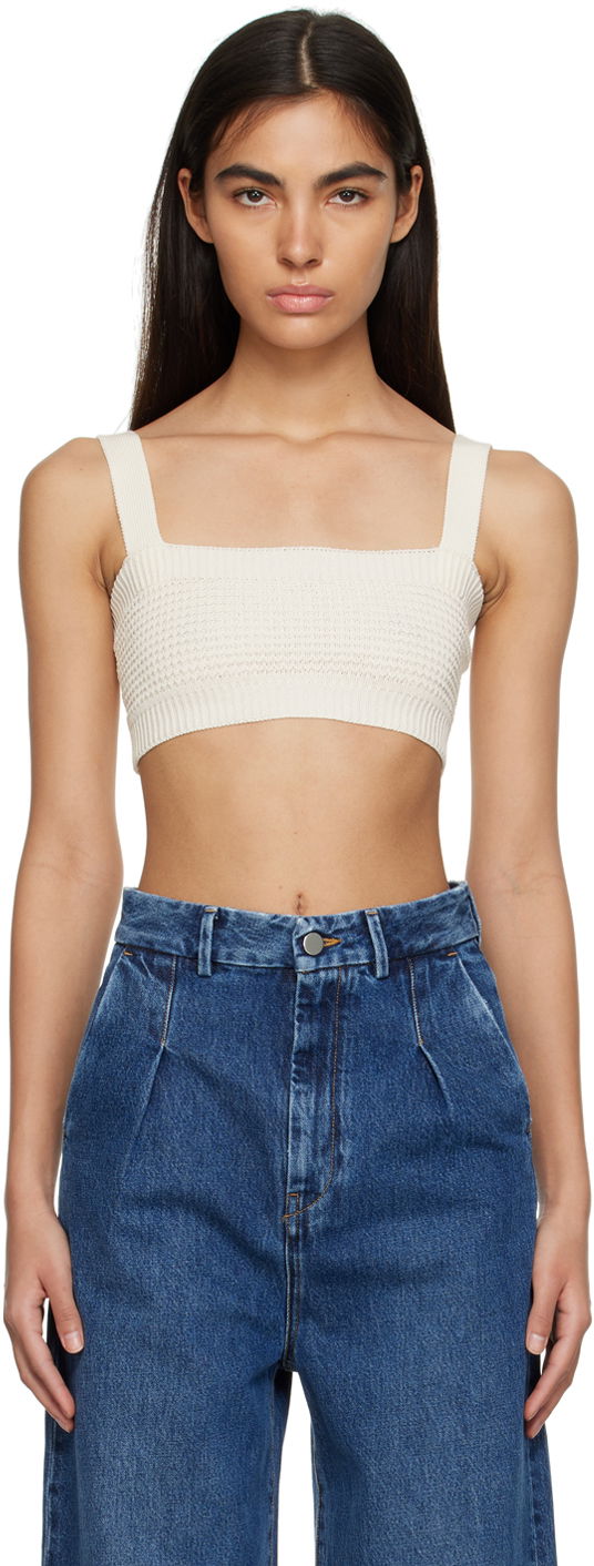 Безрукавка Loulou de Saison Loulou de Saison Senna Tank Top білий | SENNA