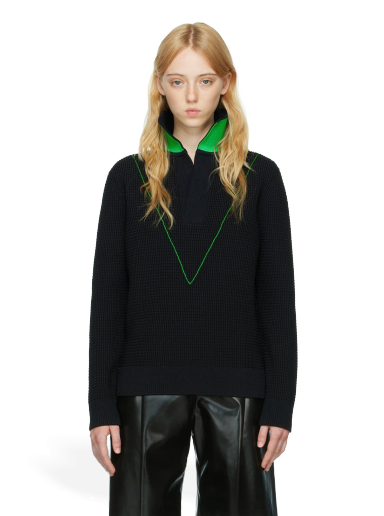 Cветр Bottega Veneta Nylon Sweater чорний | 706141 V1Z30