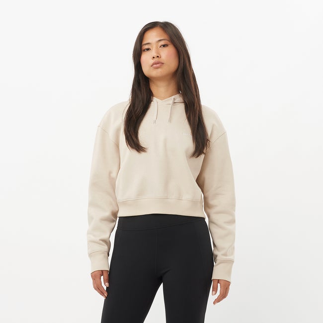Світшоти Salomon Cropped Hoodie бежевий | LC2522900